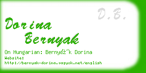 dorina bernyak business card